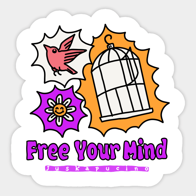 Free Your Mind Sticker by juskapucino